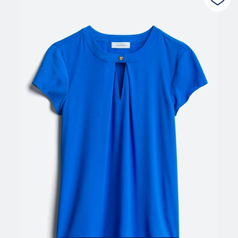 🌿 Calvin Klein Women's Cobalt Blouse